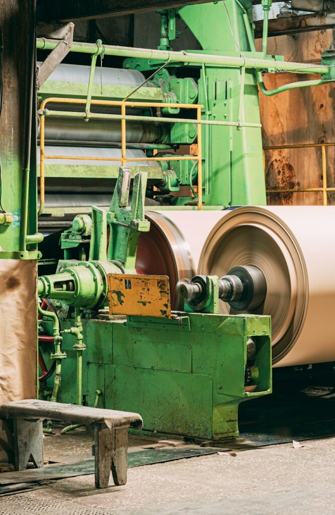 Paper Cutting Machine At Paper Mill